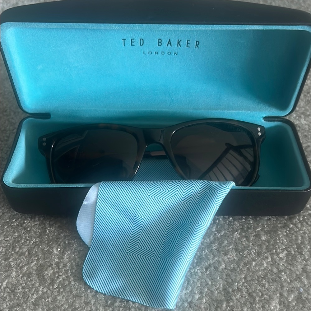 Ted Baker Black Sunglasses with Blue Case